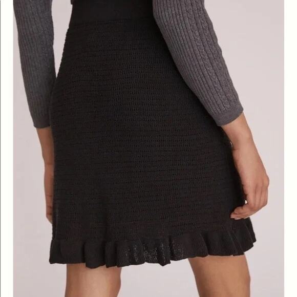 Anthropologie Black Ruffled Skirt - Picture 4 of 9